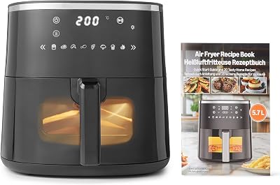 Amazon Basics 5 7L Airfryer met Handig Kijkvenster - outlet/retourdeal