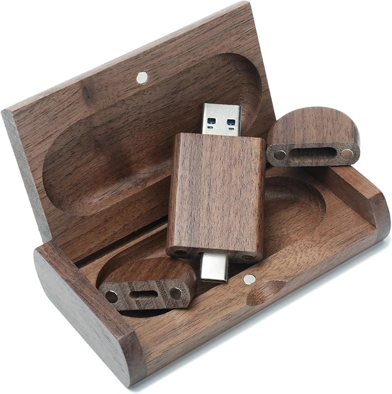 TYPE-C Houten USB-flashdrives - outlet/retourdeal
