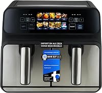 Proficook heteluchtfriteuse met dubbel compartiment van 8 liter - outlet/retourdeal