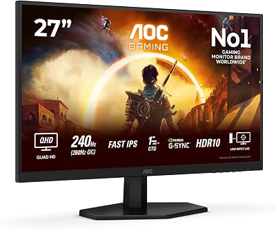 AOC Gaming Q27G42ZE Gaming Monitor Quad HD 27 inch 240Hz - outlet/retourdeal