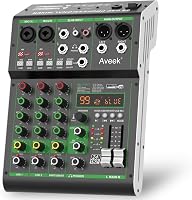 Aveek Audio Mixer Professioneel Geluidsbord Mengpaneel met USB - outlet/retourdeal