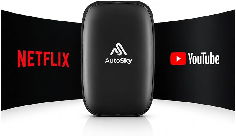 AutoSky Draadloze CarPlay en Android Auto AI Box Lite voor in de - outlet/retourdeal