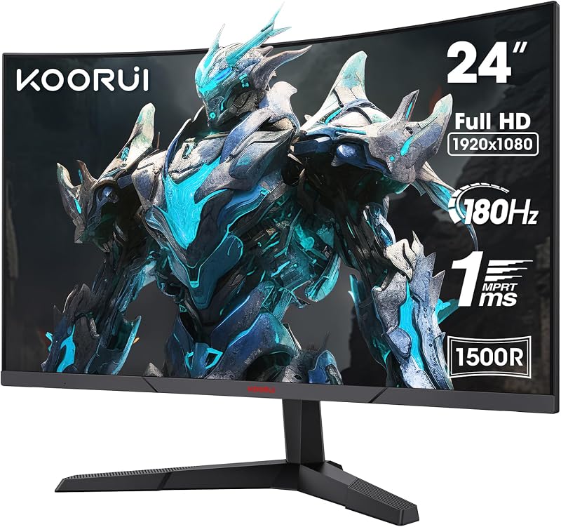 KOORUI 24 inch gebogen gamingmonitor - outlet/retourdeal