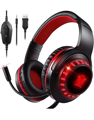 Pacrate Gaming Headset voor PS4 PC 3.5 mm Hoofdtelefoon met Microfoon - outlet/retourdeal