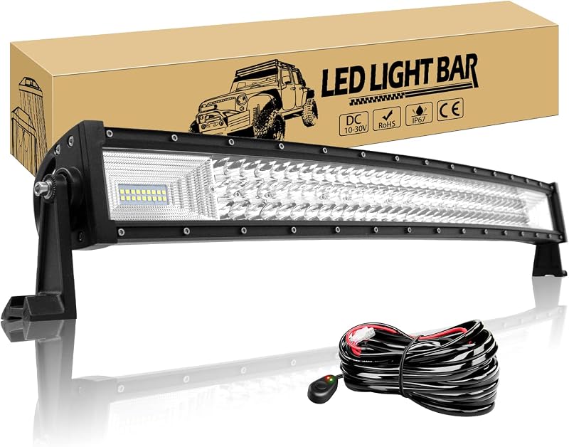 Willpower 32 Inch 405W Led Lichtbalk Gebogen Led-verlichting Bar 12V - outlet/retourdeal