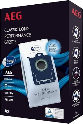 AEG GR201S s-bag stofzak Classic Long Performance (4 stofzuigerzakken - outlet/retourdeal