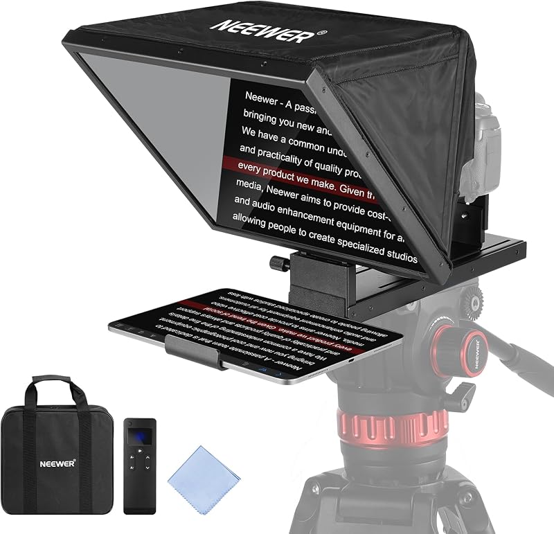 NEEWER BASICS X16B Aluminium hefbare tele-prompter - outlet/retourdeal