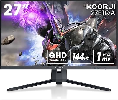 KOORUI 27 Inch QHD Gaming Monitor 144 Hz - outlet/retourdeal