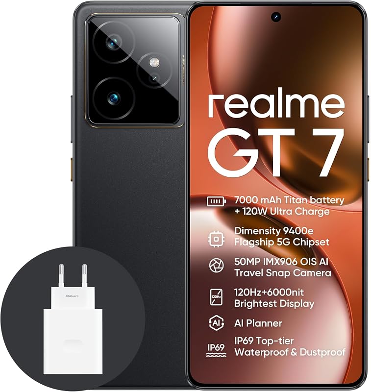 realme GT7 5G Smartphone 12 + 256 GB - outlet/retourdeal