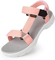 riemot Dames Sandalen met Instelbare Riem Platte Zomer Sandalen - outlet/retourdeal