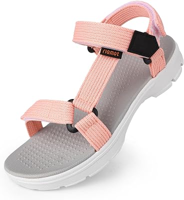 riemot Dames Sandalen met Instelbare Riem Platte Zomer Sandalen - outlet/retourdeal