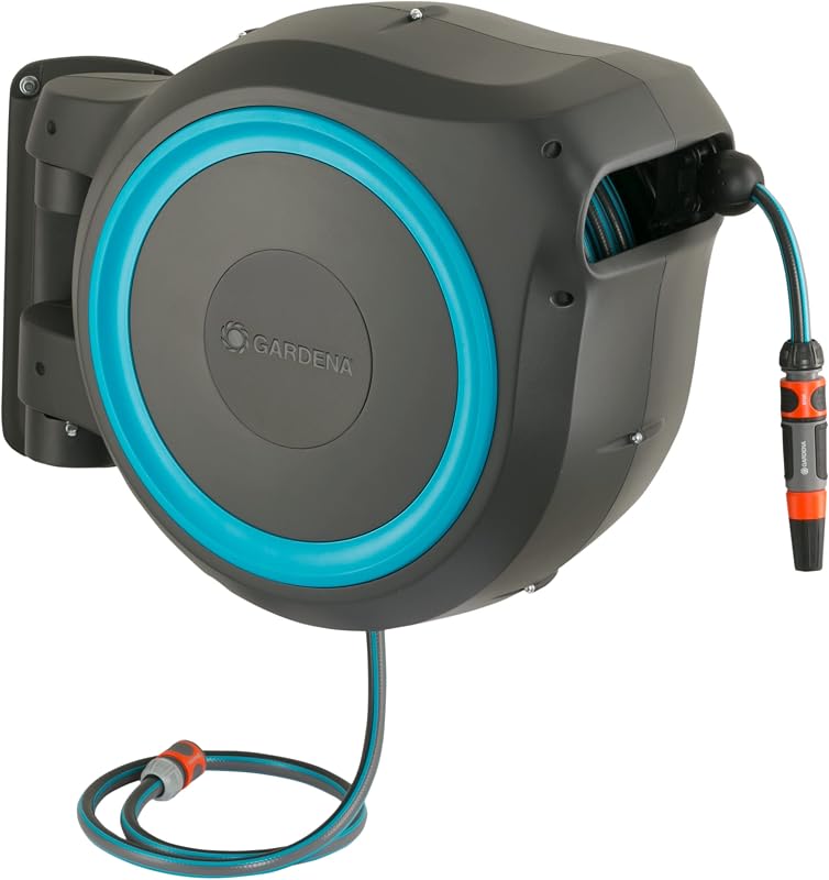 Gardena wandslangenbox RollUp M/L (turquoise) 25 m: flexibele - outlet/retourdeal