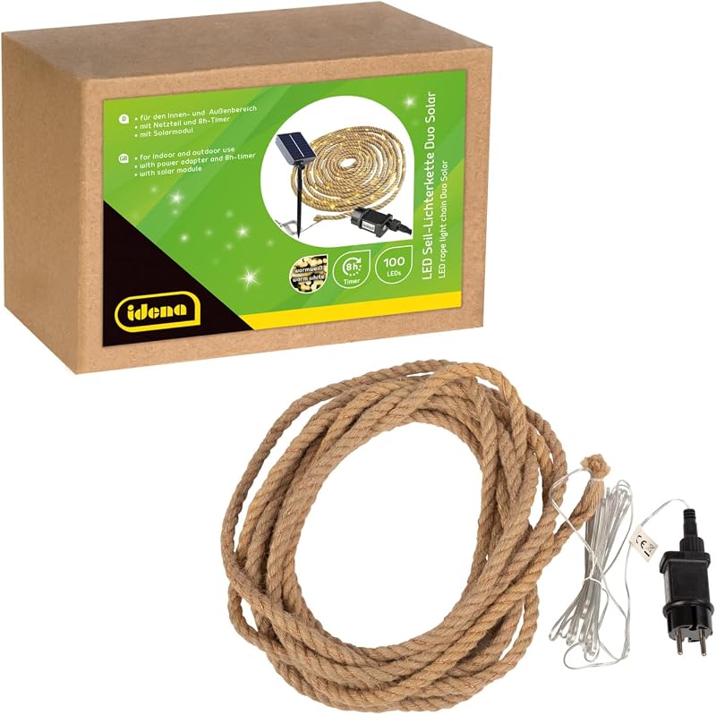 Idena 30520 LED sprookjesachtig koord met 100 LED's in warm wit - outlet/retourdeal