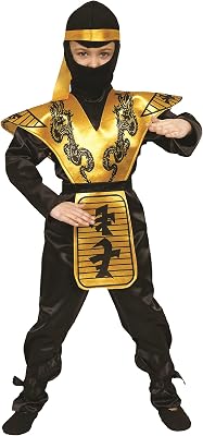 Dress Up America Gouden Ninja Kostuum Set voor Kinderen - outlet/retourdeal