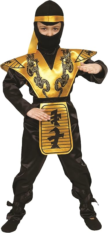 Dress Up America Gouden Ninja Kostuum Set voor Kinderen - outlet/retourdeal