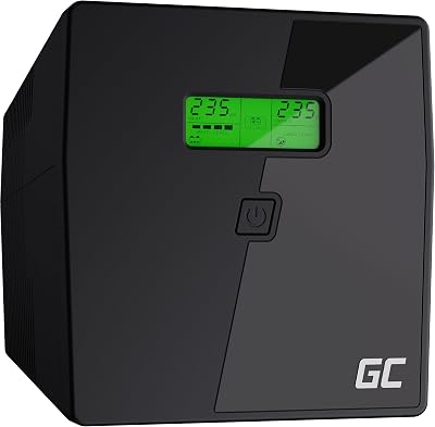 Green Cell UPS Noodstroomvoorziening On-Line Rack RTII 1000VA 700W - outlet/retourdeal