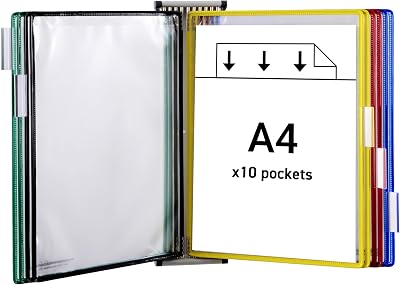 Tarifold Technic Wall Display Unit met 5 Clip-on Index Tabs en 10 - outlet/retourdeal
