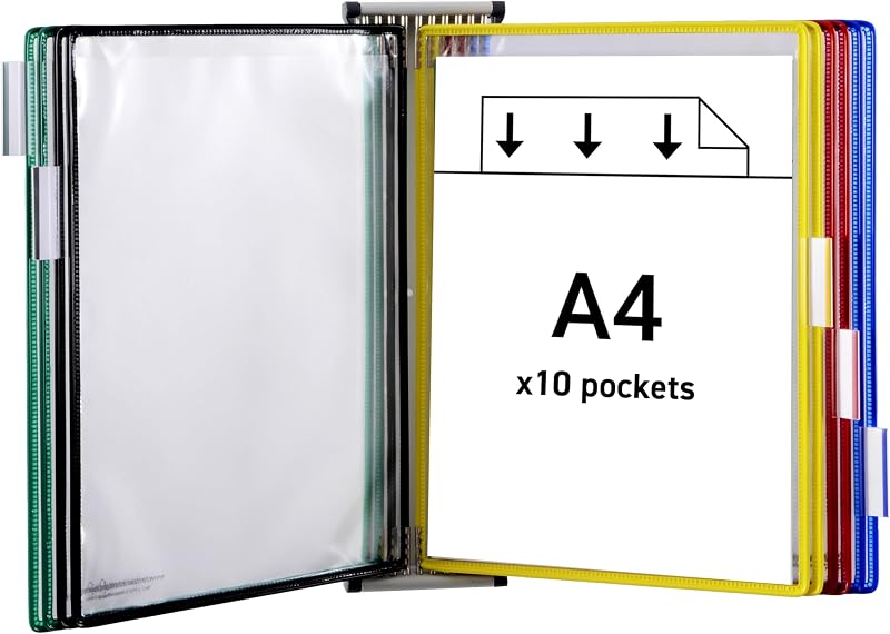 Tarifold Technic Wall Display Unit met 5 Clip-on Index Tabs en 10 - outlet/retourdeal