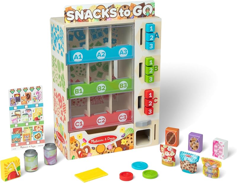 Melissa & Doug Houten verkoopautomaat speelset om te sorteren - outlet/retourdeal