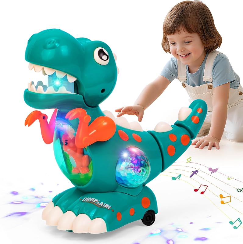 Highttoy Baby Muzikaal Licht Kruipend Dinosaurus Speelgoed Baby 9 12 - outlet/retourdeal