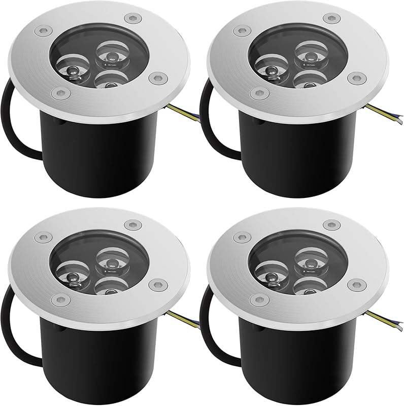 3W 4 stuks 3W vloerspots voor buiten - outlet/retourdeal