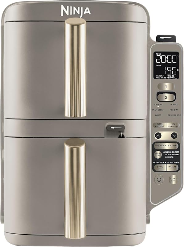 Ninja Double Stack XL Airfryer met Digitale Kookthermometer - outlet/retourdeal