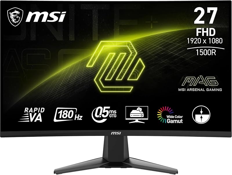 MSI MAG 27C6F 27 inch FHD gebogen gaming monitor - outlet/retourdeal