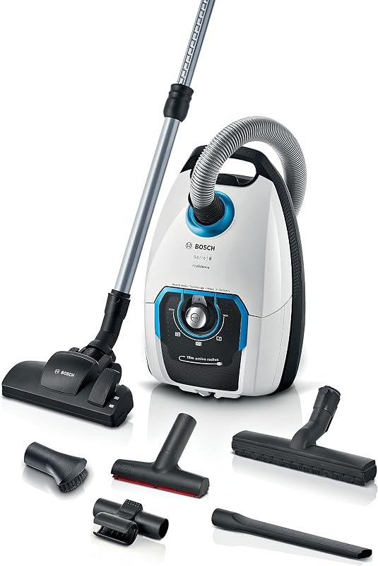 Bosch Stofzuiger met zak ProSilence serie 8 BGB75XSIL - outlet/retourdeal