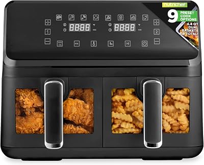 NutriChef Dubbele Mand Airfryer 8 - outlet/retourdeal
