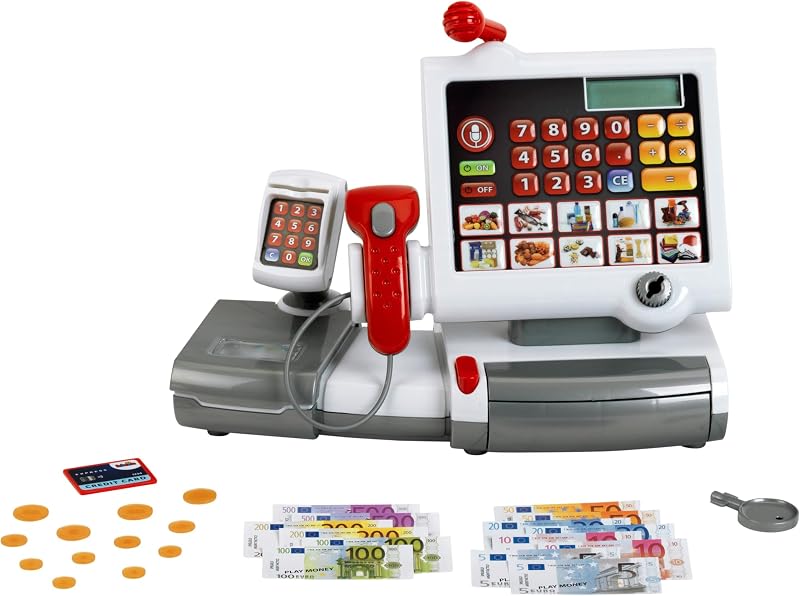 Theo Klein 9356 Speelgoedkassa I Met rekenfunctie en betaalterminal I - outlet/retourdeal