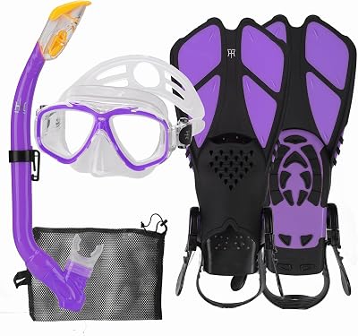 Snorkelset voor kinderen met zwemvliezen - outlet/retourdeal