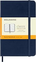 Moleskine Saffierblauw notitieboek met gelinieerde rand - outlet/retourdeal