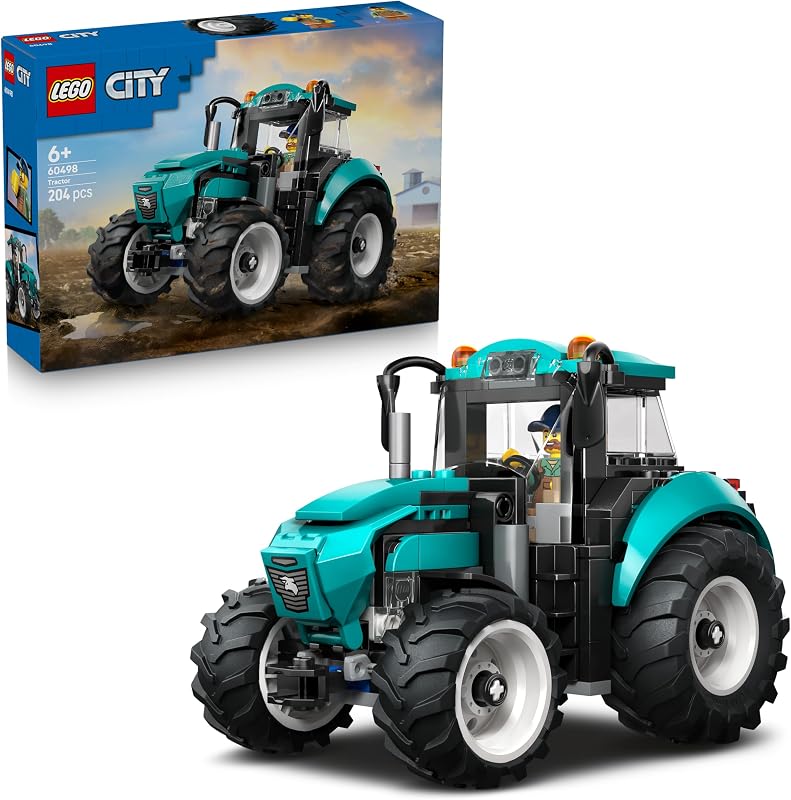 LEGO City Tractor Toy Farm Vehicle Model Building Kit with a Farmer - outlet/retourdeal
