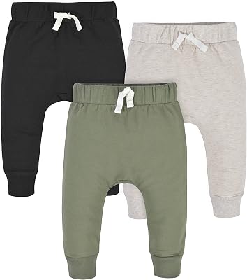 Gerber Baby Boys' Toddler 3-Pack Jogger Pants - outlet/retourdeal