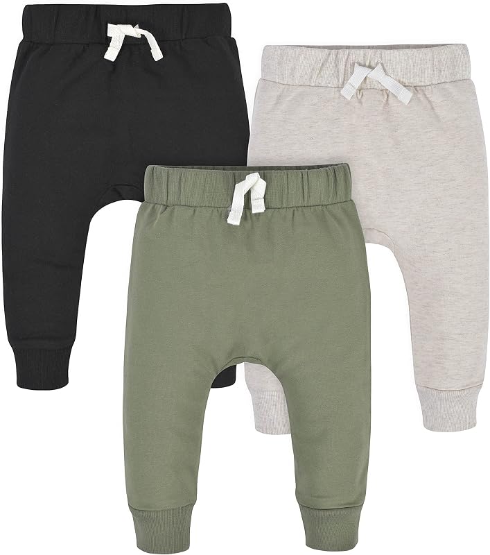 Gerber Baby Boys' Toddler 3-Pack Jogger Pants - outlet/retourdeal