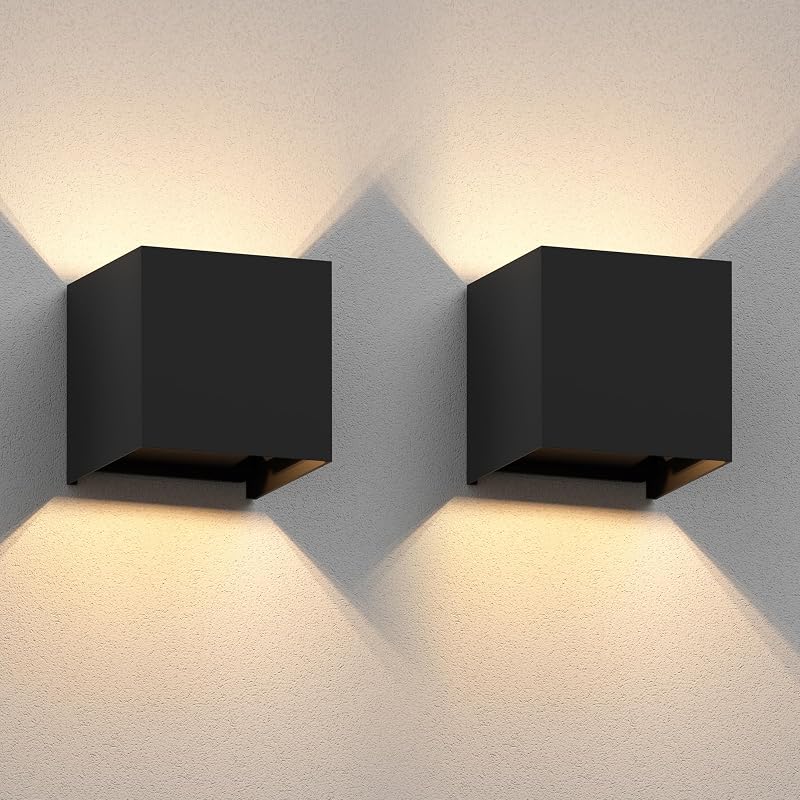 ledscom.de 2x wandlamp CUBEL voor buiten - outlet/retourdeal