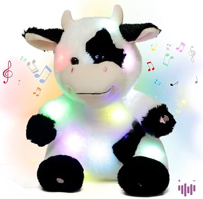 Hopearl LED Muzikale Knuffelkoe Die Oplicht En Zingt - outlet/retourdeal