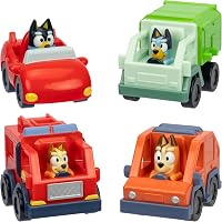 Bluey Mini Racers Toy Vehicles Set of 4 - outlet/retourdeal