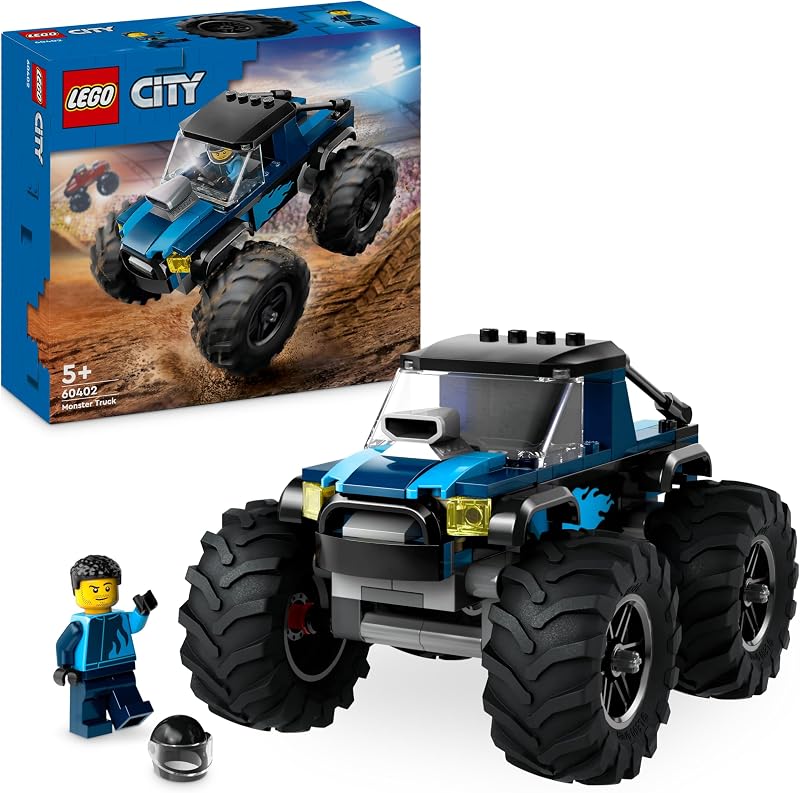 LEGO City Blue Monster Truck Toy for 5 Plus Year Old Boys & Girls - outlet/retourdeal