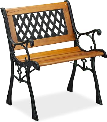 Relaxdays tuinstoel met armleuning - outlet/retourdeal