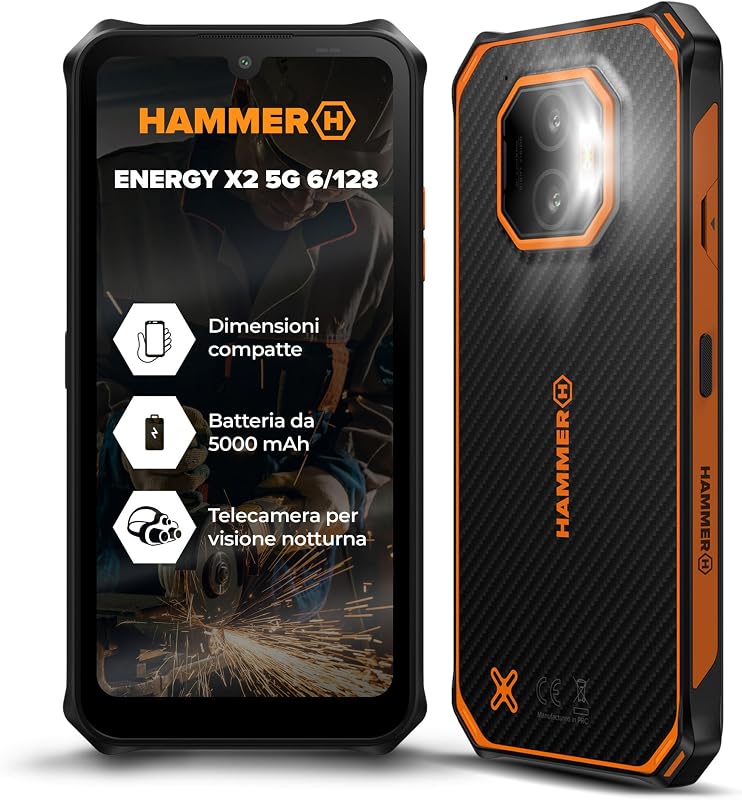 Hammer Energy X2 4G 6+6GB/128GB outdoor mobiele telefoon - outlet/retourdeal
