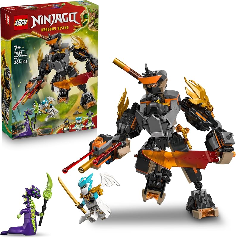 LEGO NINJAGO Cole’s Missiemecha en Draak Zane Bouwpakket - outlet/retourdeal