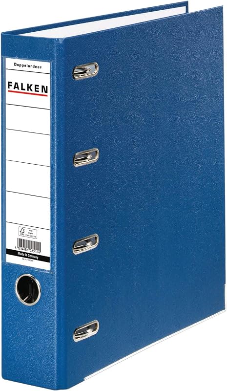 FALKEN 11285392 PP plastic dubbele Ordner. Gemaakt in Duitsland. 7 cm - outlet/retourdeal