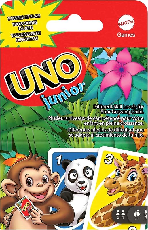 UNO Junior Kaartspel met 45 kaarten - outlet/retourdeal