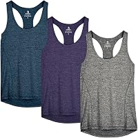 icyzone Dames Sporttop Racerback Fitness Yoga Tank Top Gym Mouwloze - outlet/retourdeal