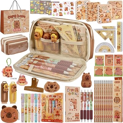 Realjoy set van 49 stuks Capybara kantoorartikelen - outlet/retourdeal