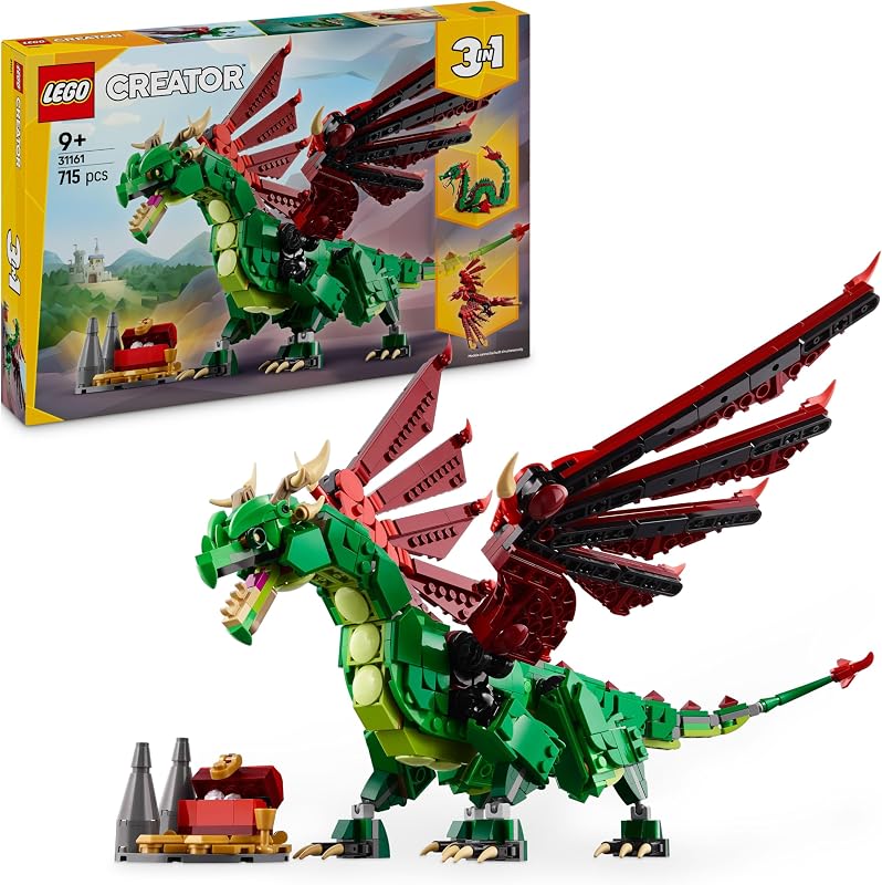 LEGO Creator 3in1 Middeleeuws draak Speelgoed voor 9 jaar en ouder - outlet/retourdeal