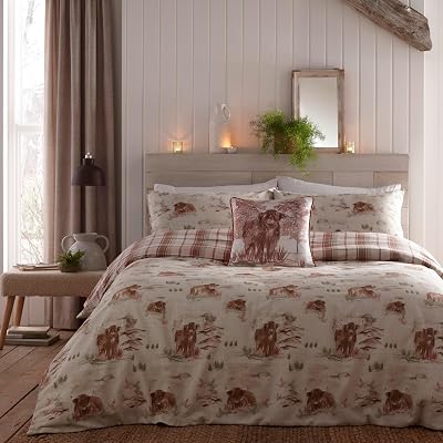 Dreams & Drapes Dekbedovertrek Highland Cow - outlet/retourdeal