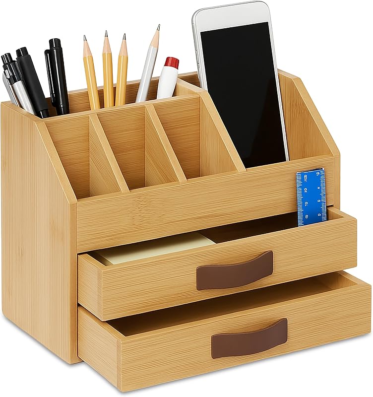 Relaxdays bureau organizer met lades en vakken - outlet/retourdeal