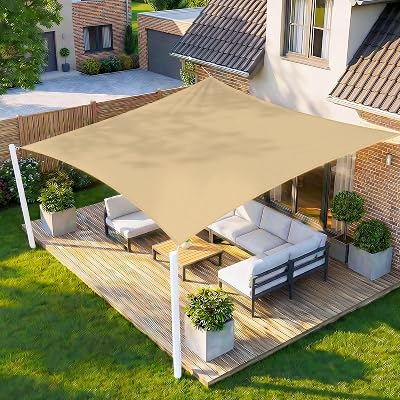 HENG FENG Schaduw Zeil Rechthoekig 2x4m Waterdicht Zonnescherm Zeil - outlet/retourdeal